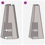 vidaXL Fosse à feu avec rangement pour bûches  35x35x100 cm  en acier vieilli.