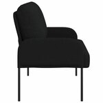 vidaXL Canapés avec coussin 110cm Noir Contreplaqué