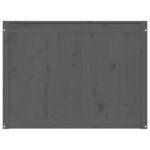 vidaXL Boîte à linge Gris 88 5x44x66 cm Bois massif de pin