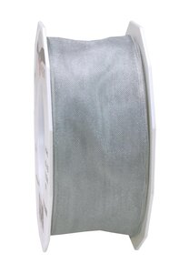 Organza four seasons 25-m-rouleau 40 mm  argent laitonné