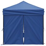 vidaXL Tente de réception pliable avec parois Bleu 2x2 m