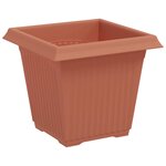 vidaXL Pot de Fleurs Carré 6 Pièces Rouge brique 16 x 16 x 14 cm