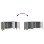 vidaXL Meuble TV Sonoma gris 99 x 34 5 x 50 cm Bois d'ingénierie