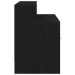 vidaXL Tables de chevet avec tiroir 2 Pièces chêne noir 51x31x47 cm