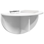 vidaXL Étagère Murale 2 Pièces Blanc 38 x 19 x 19 cm Bois d'ingénierie