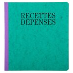 Piqûre 21x19cm Recettes-dépenses 80 Pages - Couleurs Assorties - X 5 - Exacompta