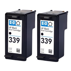 Pack de 2 cartouches d'encre authentiques HP 339 Noir - programme SECOND