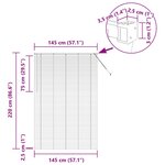vidaXL Store de Fenêtre avec des rideaux Argent Aluminium