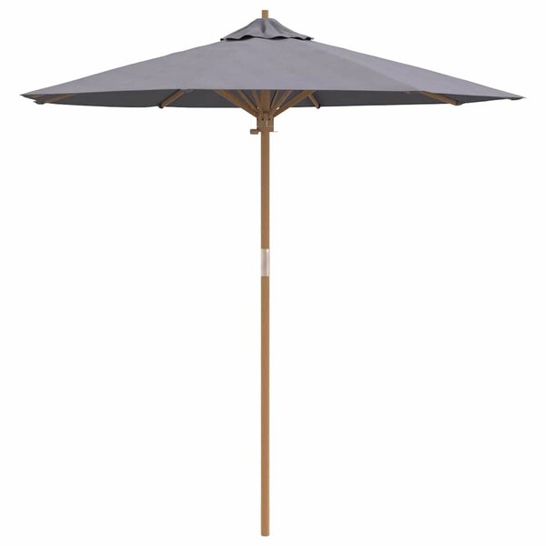 vidaXL Parasol de jardin Gris foncé 217 x 217 x 230 cm Bambou