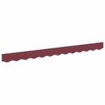 vidaXL Bande de auvent Bordeaux 2.3 x 0.2 m Toile