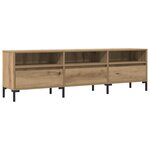 vidaXL Meuble TV chêne artisanal 150x30x44 5 cm bois d'ingénierie