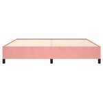 vidaXL Cadre de lit sans matelas rose 200x200 cm velours