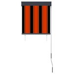 vidaXL Store roulant d'extérieur 60x250 cm Orange et marron
