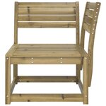 vidaXL Canapé d'angle de jardin a73x73x78 cm bois de pin imprégné