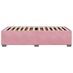 vidaXL Cadre de lit Rose 80x200 cm Velours