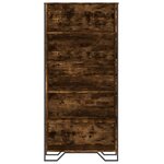 vidaXL Bibliothèque chêne fumé 80x31x169 cm bois d'ingénierie