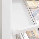 vidaXL Étagère à magazines Blanc 70 x 41 x 96 cm Bois d'ingénierie