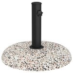 vidaXL Pied de parasol Multicolore et noir 45 x 45 x 40 cm