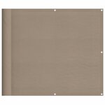 vidaXL Écran de balcon taupe 90x800 cm 100  polyester oxford