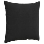 vidaXL Coussins de canapé 2 Pièces Noir 80 x 80 cm