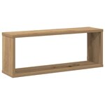 vidaXL Étagères cube murales 4 Pièces chêne artisanal 60x15x23 cm