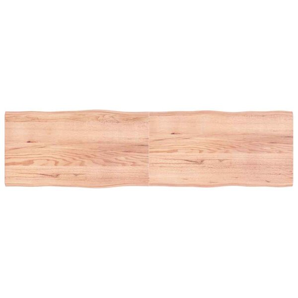 vidaXL Dessus de table bois massif traité bordure assortie
