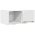 vidaXL Meuble TV blanc 60x31x25 5 cm bois d'ingénierie