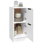 vidaXL Buffets 2 Pièces blanc 30x30x70 cm bois d'ingénierie
