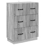 vidaXL Armoire à tiroirs Sonoma gris 66 x 34 5 x 87 cm