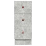 vidaXL Cadre de lit de rangement Gris béton 90x200 cm