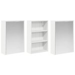 vidaXL Ensemble de Meubles de Salle de Bain 3 Pièces 126 x 16 x 62.5 cm