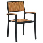 vidaXL Ensemble de salle à manger de jardin 5 pièces en bois massif d'acacia et métal
