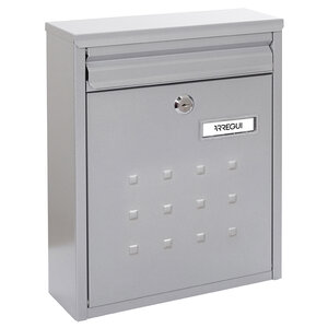 Boîte aux Lettres en Acier  Dime V1322  Regroupable  Fond Étroit  Argent