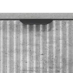 vidaXL Table de chevet Gris béton 63 5 x 36 x 61 cm Bois d'ingénierie