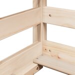 vidaXL Lit superposé et échelle et toit 90x200 cm bois de pin massif