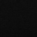 vidaXL Lit avec matelas Dover noir 200x200 cm tissu