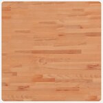 vidaXL Dessus de table 70x70x4 cm carré bois massif de hêtre