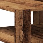 vidaXL Table basse vieux bois 58x58x40 cm bois d'ingénierie