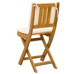 vidaXL Chaises de bistrot d'extérieur 2 Pièces Crème blanc