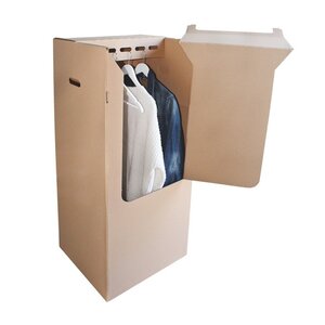 Pack and Move - Carton penderie déménagement - 50 x 50 x 120 cm - Carton renforcé - 1 marqueur offert