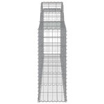 vidaXL Paniers à gabions arqués 7 Pièces 300x30x80/100 cm fer galvanisé