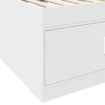 vidaXL Lit de jour avec tiroirs sans matelas blanc 100x200 cm