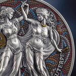 TERPSICHORE & EUTERPE Les Neuf Muses Pièce 2 Once Argent 2000 Francs Cameroun 2025