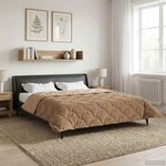 vidaXL Duvet complet toute l'année 200 x 220 cm Non Taupe Respirant