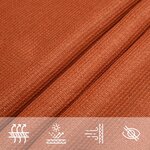 vidaXL Voile d'ombrage 160 g/m² Orange 2x3 m PEHD