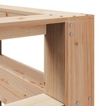 vidaXL Tête de lit de bibliothèque en forme de L 135cm bois massif pin