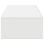 vidaXL Étagère murale avec tiroirs blanc 80x33x17 cm bois d'ingénierie