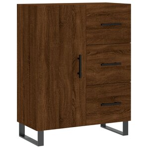 vidaXL Buffet chêne marron 69 5x34x90 cm bois d'ingénierie