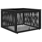 vidaXL Ensemble de canapé de jardin 12 Pièces Noir polyrotin