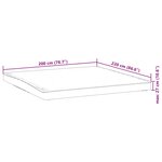 vidaXL Protège-matelas blanc 200x220 cm imperméable
